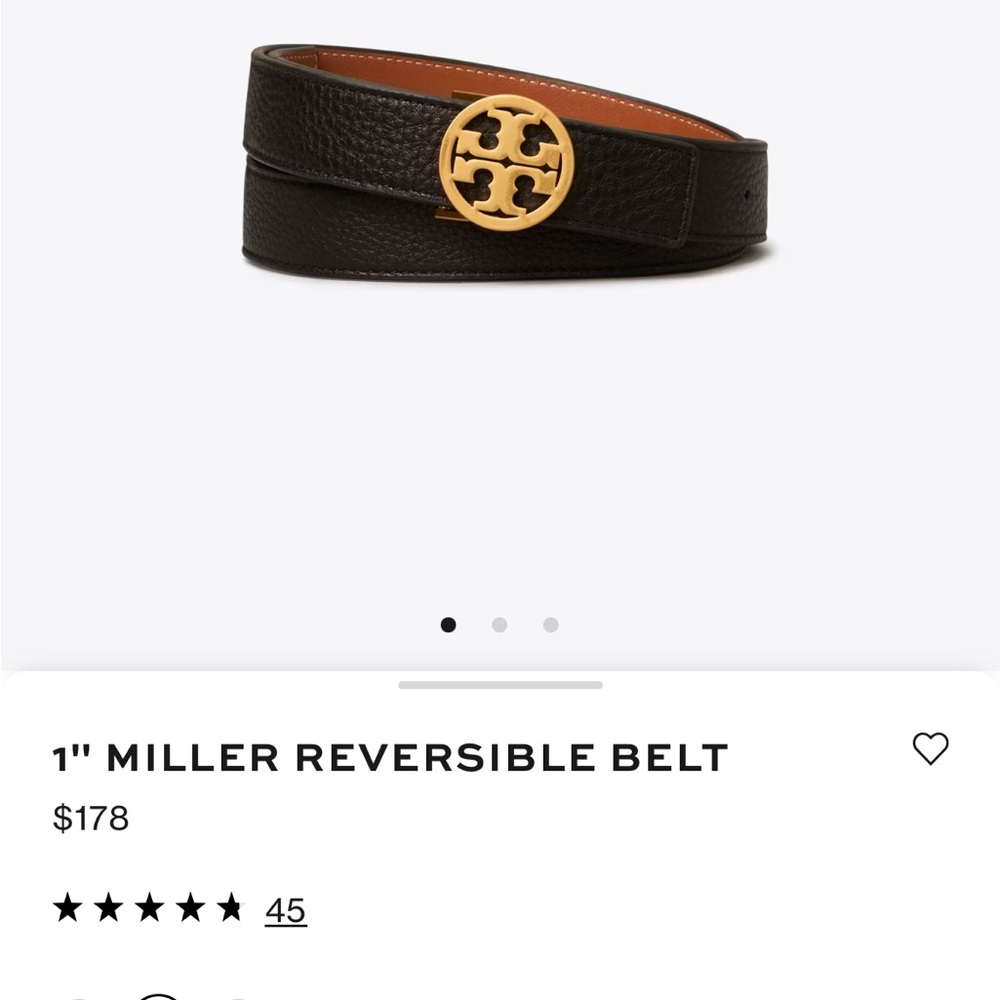 Tory Burch 1” Miller Reversible Belt